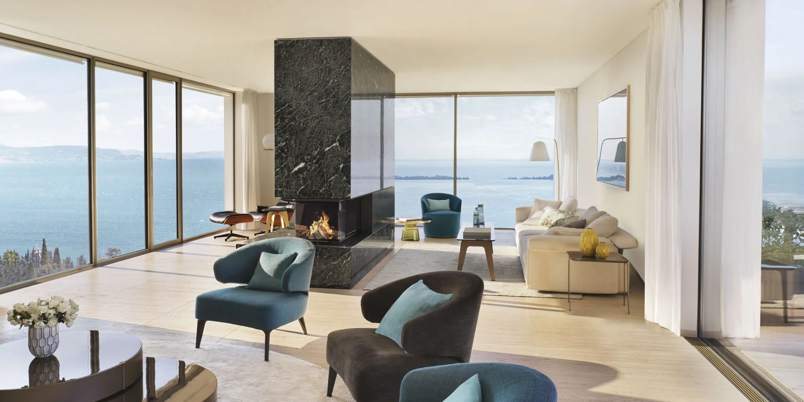 Villa Sphere Ovest Wohnzimmer Im Hotel Eden Reserve