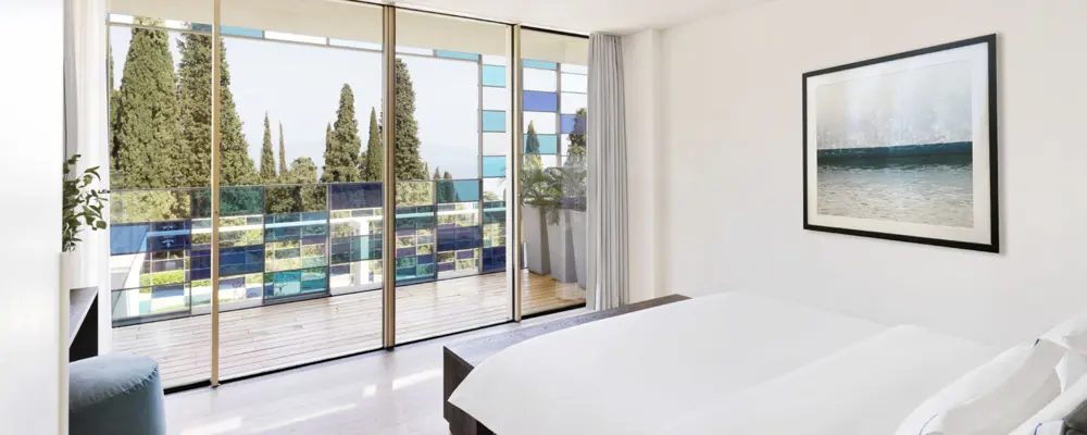 2 Bedroom Penthouse Suite Schlafzimmer Mit Balkon Im Hotel Eden Reserve