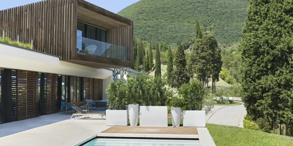 Landmark Apartment II Aussenansicht Mit Pool Im Hotel Eden Reserve