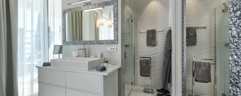 Deluxe room Badezimmer im Hotel Eden Reserve
