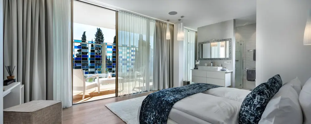 Deluxe room Hotelzimmer mit Badezimmer im Hotel Eden Reserve