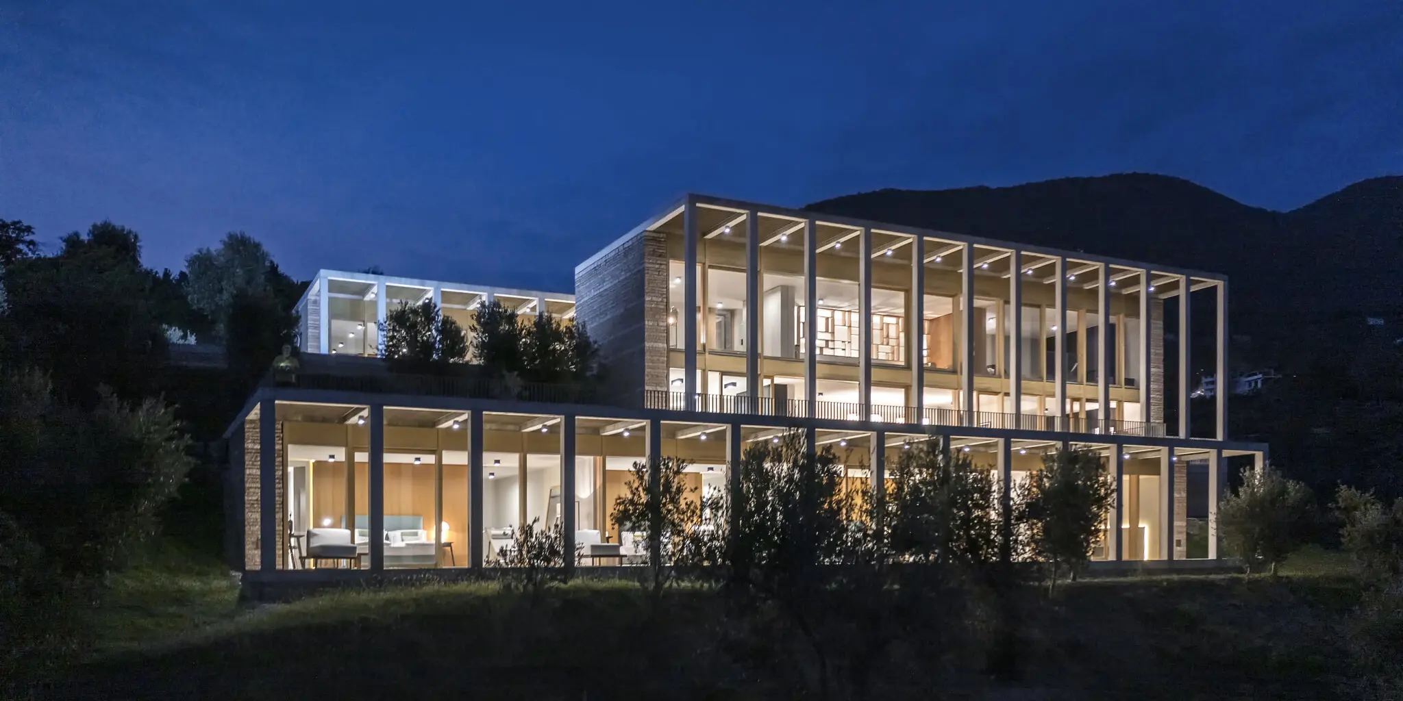 Villa David Chipperfield Ovest By Night Im Hotel Eden Reserve
