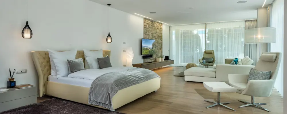 Premium Suite Schlaf Und Wohnzimmer Im Hotel Eden Reserve